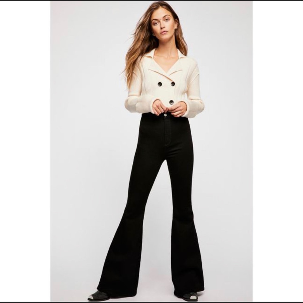 Free people - we the free - black flared jeans